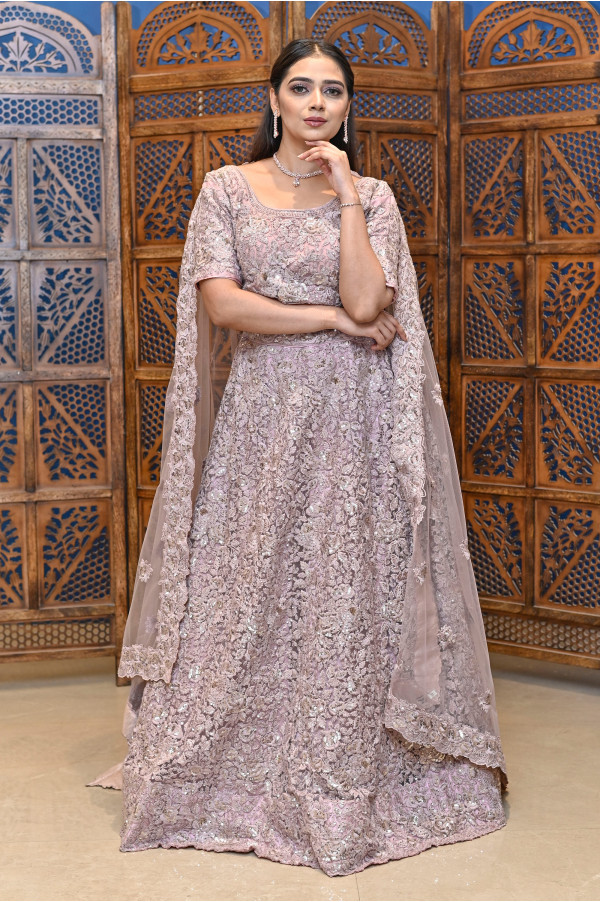 Pink Lehenga on Rent L-161