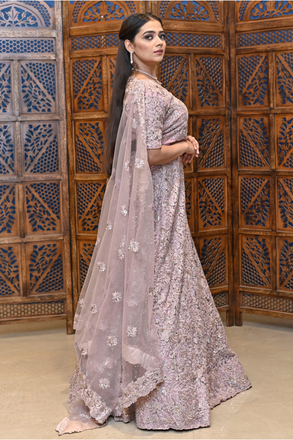 Pink Lehenga on Rent L-161