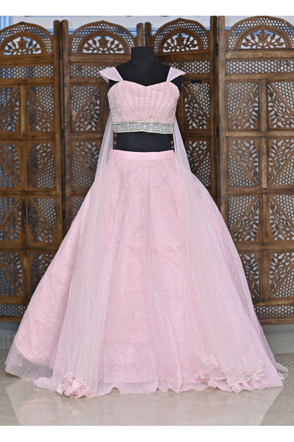 Pink Barbie Doll Lehenga on Rent