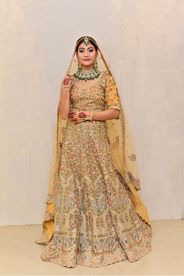 Mustard Lehenga on Rent