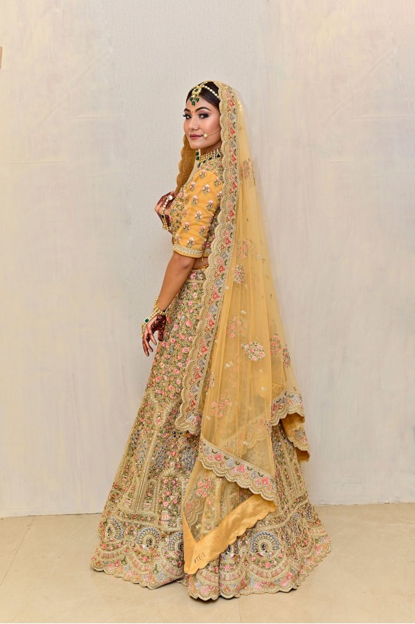 Mustard Lehenga on Rent