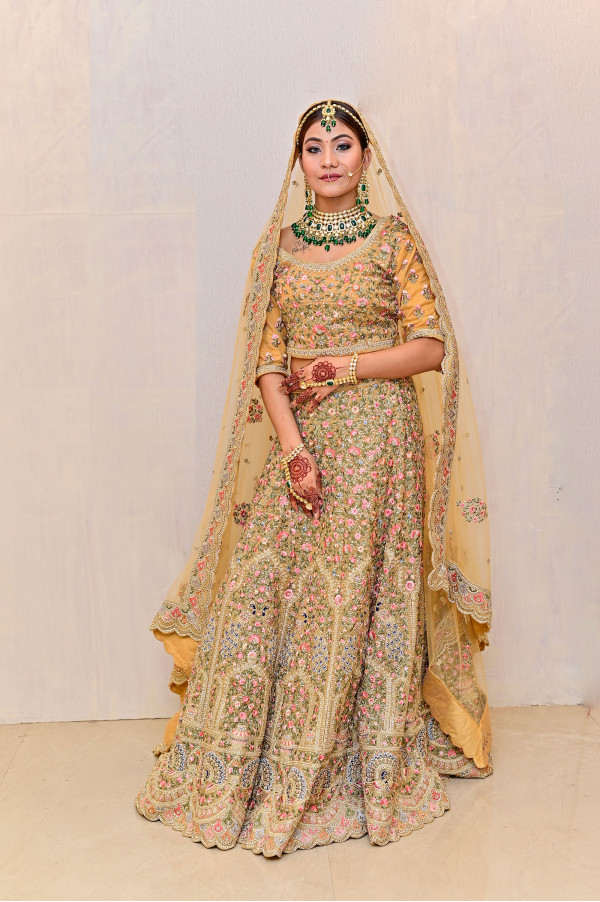 Mustard Lehenga on Rent