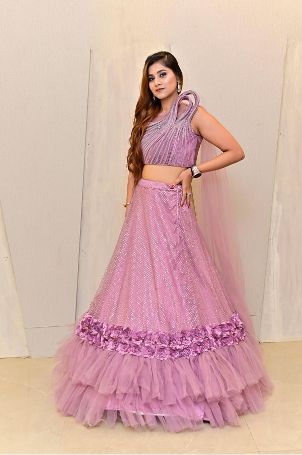 Onion Lehenga on Rent