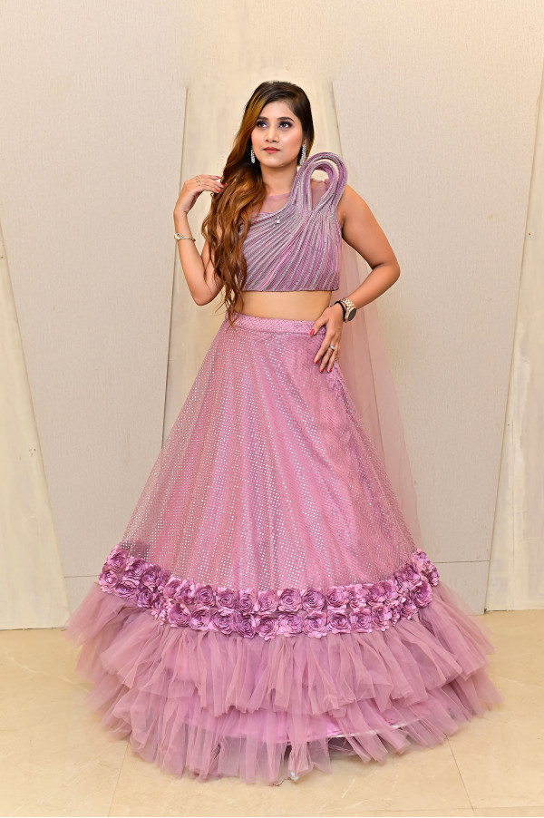 Onion Lehenga on Rent